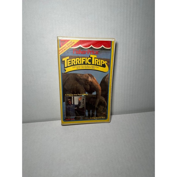 Fisher-Price Other - Fisher Price Terrific Trips VHS Zoo Post Office 1987 Vintage Educational Video
